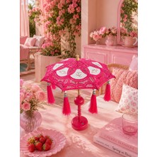 Missidea Vintage Pink Bohem Dekoratif Şemsiye Lambası