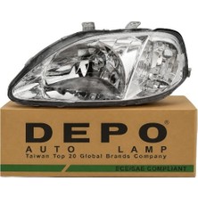 Depo Far Sol Honda Cıvıc Ies 1999-2000 | Manuel - Makyajlı Kasa