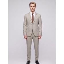 Plus Scorpion Erkek Çizgili Takım Elbise – Slim Fit Modern Kesim Şık Klasik Ceket Pantolon Takım
