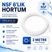Bezos Nsf Sertifikalı Premium 6’lık Su Arıtma Hortumu 2 Metre 608696155