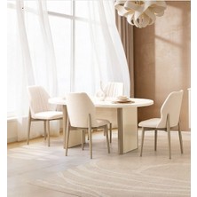 Aydınev Atlas  Mdf Masa ve 6 Adet Sandalye