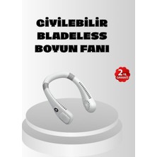 Belirtilmemiş Taşınabilir Boyun Fanı Sessiz Çalışma ve USB Şarj Özellikli
