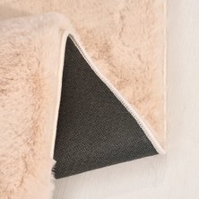 Anatolia Tavşan Poly Peluş Halı -Bej- Yüksek Kalite-Ekstra Yumuşak - Kaymaz  Taban