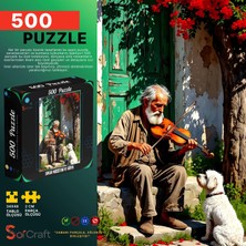Soi Craft 500 Parça Puzzle Sokak Müzisyeni  Rustik Nostaljik #267