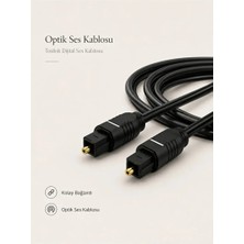 5 Metre Dijital Fiber Optik Ses Kablosu Toslink Spdıf Altın Kaplama DVD Md Optic Kablo 5 mt