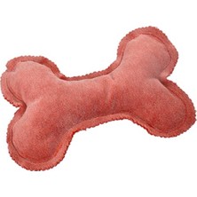 Frefly Store Elyaf Dolgulu Kumaş Köpek Kemik Oyuncak, 20 cm x 13 cm