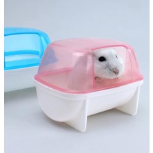 Frefly Store Küçük Boy Hamster Banyosu, 12X9X9 Cm, Yeşil Renk