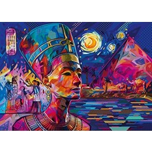 Frefly Store 1000 Parça Nefertiti Temalı Puzzle - Eğlenceli Aktivite