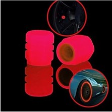 Frefly Store Fosforlu Araba Sibop Kapağı - 4'lü Set, Turuncu Kırmızı