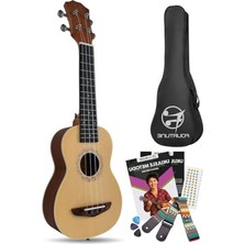 Frefly Store 21 Inç Maun Soprano Ukulele, Doğal Ağaç ile Üretildi