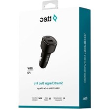 Frefly Store 83W Araç Hızlı Şarj Aleti - Usb-C ve Usb-A Portları ile Siyah