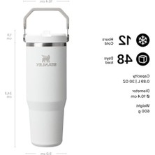 Frefly Store Pipetli Termos Bardak, 0.89 L Kapasite, Şık Tasarım