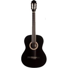Frefly Store Siyah Klasik Gitar, 4/4 Ölçek, Şık Görünüm