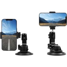 Frefly Store Vantuzlu Kamera ve Telefon Tutucu, Ayarlanabilir Tripod Bağlantısı