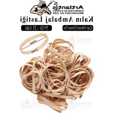 Frefly Store Kalın Ambalaj Lastiği 50 gr 25 Li 1 PAKET%100 Kauçuk 64X6MM Geniş Büyük Paket Lastik Kasa Poşet Taşıma Lastiği