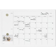 Frefly Store 50.8 x 76.2 cm Boyutunda Beyaz Duvar Takvimi, Kuru Silinebilir