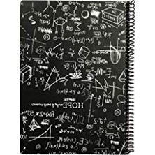 Frefly Store Karton Spiralli Kareli Defter, 18,5X26 Cm, 80 Yaprak