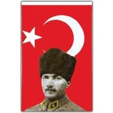 Frefly Store Atatürk Figürlü Türk Bayrağı - 50X75 cm