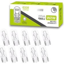 Frefly Store 12V 5W Sarı Otomobil Ampulü - W5W T10 Ecco Series (10 Adet)