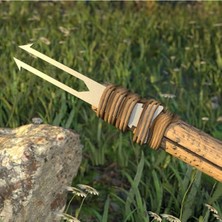 Frefly Store Çift Ağızlı Bushcraft Mızrak Ucu, Dayanıklı ve Kullanışlı