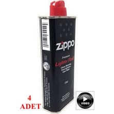TAN EXPRESS Zippo Çakmak Benzini & Benzinli Çakmak Benzini Orjinal 125 ml x 4 Adet (Videolu)