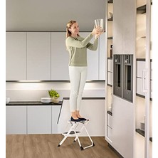 Frefly Store Mini Katlanır Merdiven – 2 Basamak, Güvenli ve Kolay Saklama Imkanı