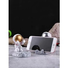 Frefly Store Komik Astronot Tasarımlı Cep Telefonu Tutucu - Çok Fonksiyonlu