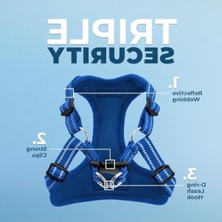Frefly Store Ayarlanabilir File Tabak Yansıtıcı Köpek Göğüs Tasması
