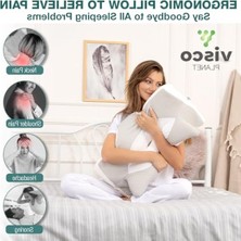 Frefly Store Visco Ortopedik Yastık | Boyun Düzleşmesi Için Destekleyici Tasarım