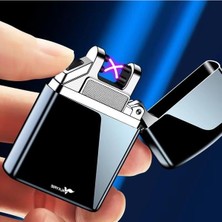 Frefly Store Çift Ark Plazma Şarjlı Çakmak – Rüzgâr Geçirmez, Dokunmatik, USB Şarjlı Ni