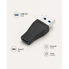 Type-C Dişi To USB 3.0 Erkek Yüksek Hızlı Şarj Çevirici Dönüştürücü USB To 3.1