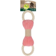 Frefly Store Pembe Bej Kemik Şekilli Köpek Oyuncağı