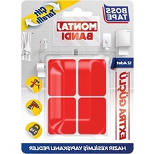 Frefly Store Hazır Kesilmiş Çift Taraflı Montaj Bandı, 12 Adet Set