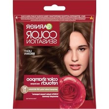 Frefly Store Garnier Color Shampoo Retouch Şampuan Kolaylığında Dip Boyası, Açık Kahve 5.0