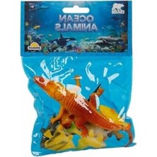 Frefly Store Okyanus Hayvanları Temalı Küçük Poşet Set, 3 Adet