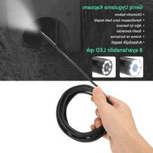 Frefly Store 10 Metre Sert Kabloya Sahip 1200P Su Geçirmez Yılan Kamera, Ayarlanabilir LED Işık