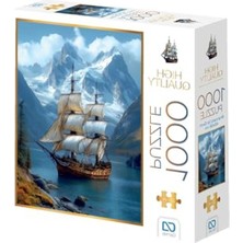 Frefly Store Manzara ve Gemi Puzzle, 1000 Parça, 2,2mm Kalınlık, 48X68CM Boyut