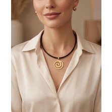 Dilhan Atlay Altın Kaplama Choker Kolye