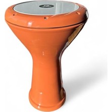 Frefly Store Alüminyum Büyük Boy Darbuka, Turuncu Renk Seçeneği