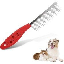 Frefly Store Metal Dişli Tarakla Kedi ve Köpek Tüy Düğümlerini Açma Aparatı
