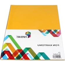 Frefly Store A4 Boyutunda 10'lu Fon Kartonu Seti, Çeşitli Renkler