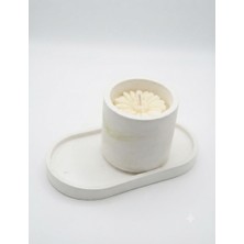 El Yapımı Taştozu Mumluk Soya Mum