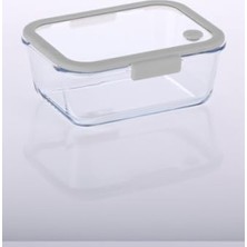 Frefly Store 1200 ml Vakumlu Cam Saklama Kabı Gri