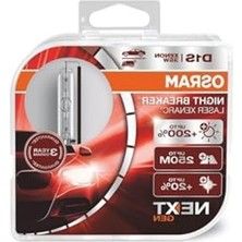 Frefly Store Osram D1S Night Breaker Laser Next Gen XENARC%200 Fazla Işık (Takım - 2 Adet)