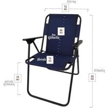 Frefly Store 2 Adet Katlanır Kamp Sandalyesi - Piknik ve Plaj Için Uygun