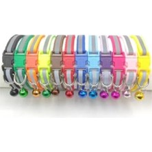 Frefly Store Kırmızı Reflektörlü Zilli Kedi Boyun Tasması - 19X1 cm