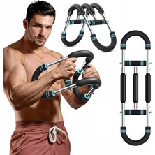 Frefly Store Ayarlanabilir Çift Metal Yaylı Egzersiz Aleti, Fitness Için Uygun