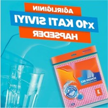 Frefly Store Yüksek Performanslı Ultra Sünger Bez 3'lü Paket | 10 Kat Su Emme Kapasitesi
