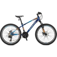Kron Xc 75 - 24 Mtb - 13' - 21 Vites -M.disc - Lacivert/turuncu-Gri-Mavi