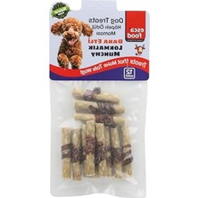 Frefly Store Dana Etli 6 Santimetre Lokmalık Köpek Ödülü, 12'li Paket